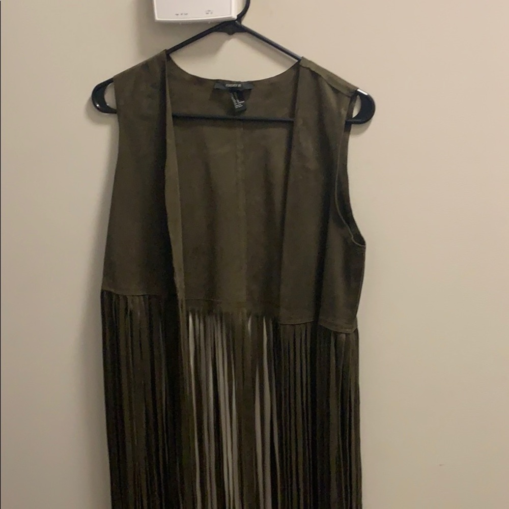 SUEDE fringed best forever 21